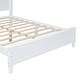 preview thumbnail 8 of 7, Full Wooden Platform Bed with Retro Design and Solid Slat Support