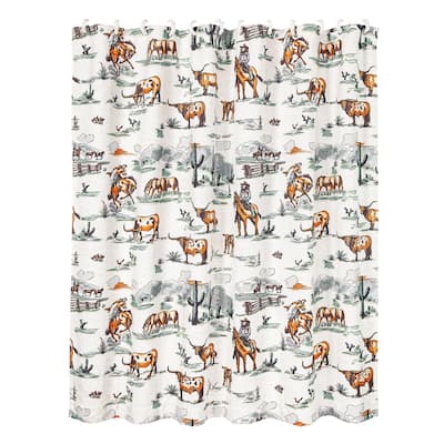 Paseo Road by HiEnd Accents Ranch Life Shower Curtain, Duffle Bag