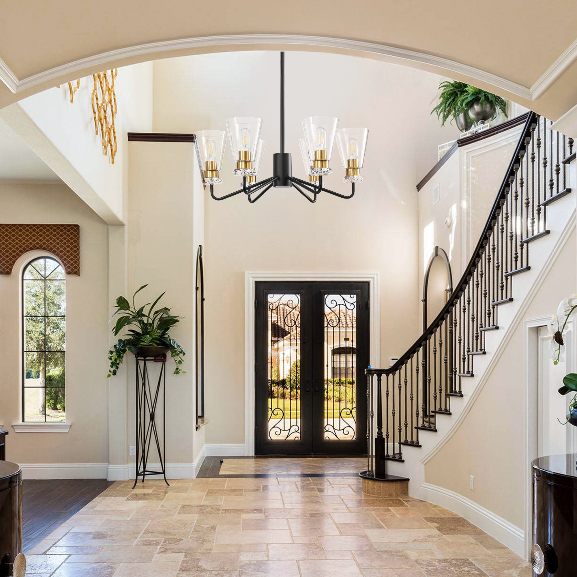 6 Lights Traditional Chandelier Rustic Kitchen Island Lighting Fixtures for Dining Room Bedroom Foyer 6 Light Bed Bath Beyond 38255467