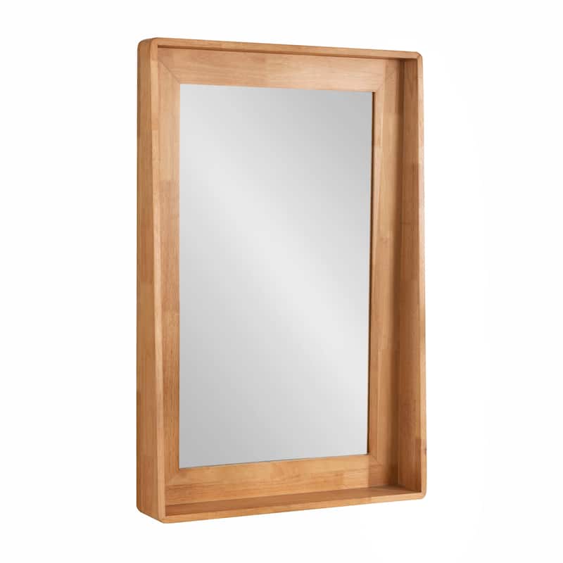 Kate and Laurel Basking Wall Mirror with Shelf