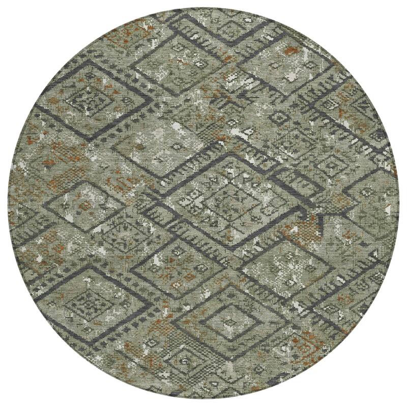 Machine Washable Indoor/ Outdoor Global Andes Chantille Rug