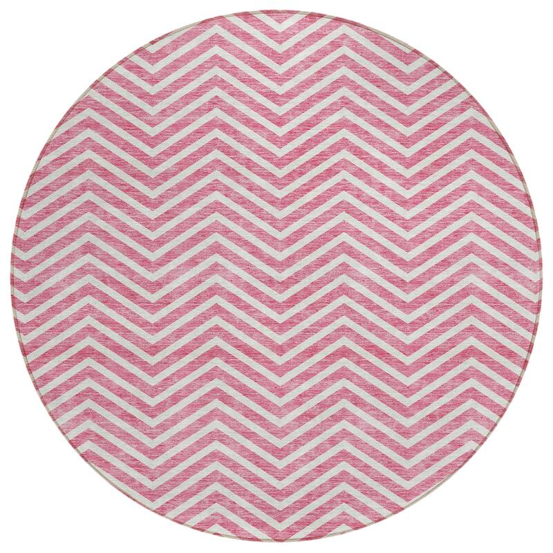 Machine Washable Indoor/ Outdoor Chantille Chevron Stripe Rug