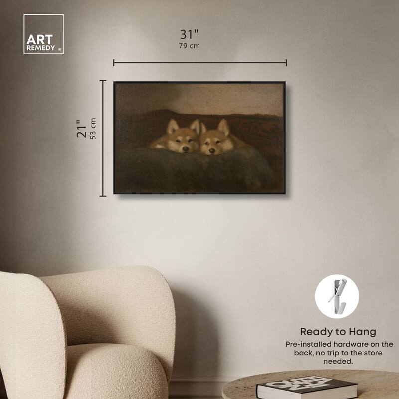 Rustic Dog Days Canvas by Art Remedy