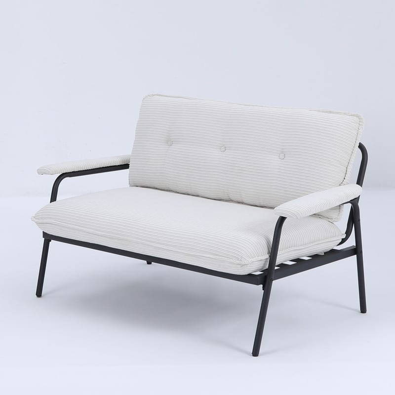 53" Two Seater Sofa, Metal Frame