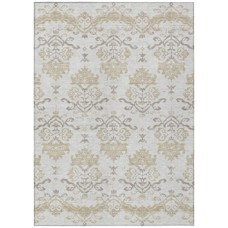 HomeRoots Oriental Transitional Rectangle Outdoor Rug