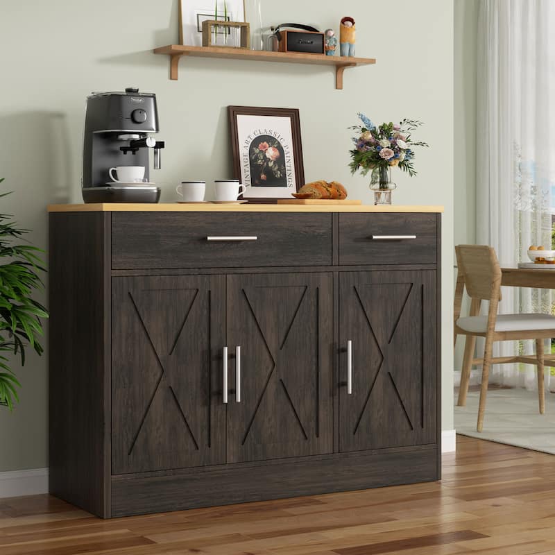 Futzca Sideboard Buffet Cabinet, Kitchen Storage Cabinet