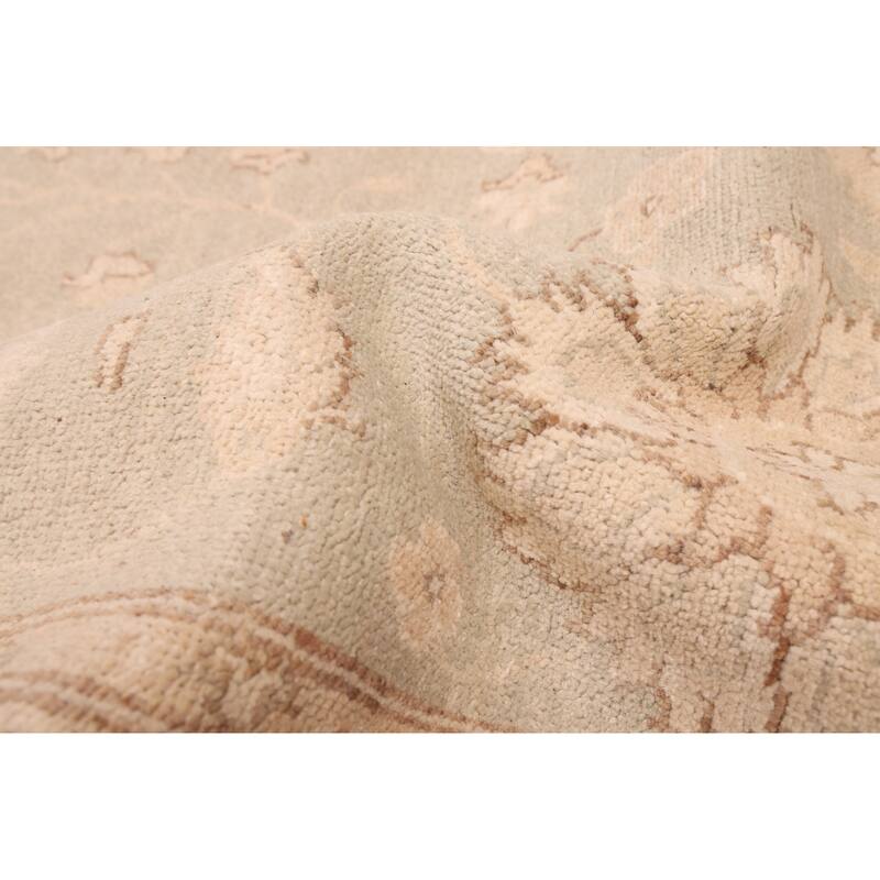 ECARPETGALLERY Hand-knotted Peshawar Oushak Sage Wool Rug - 8'11 x 12'1