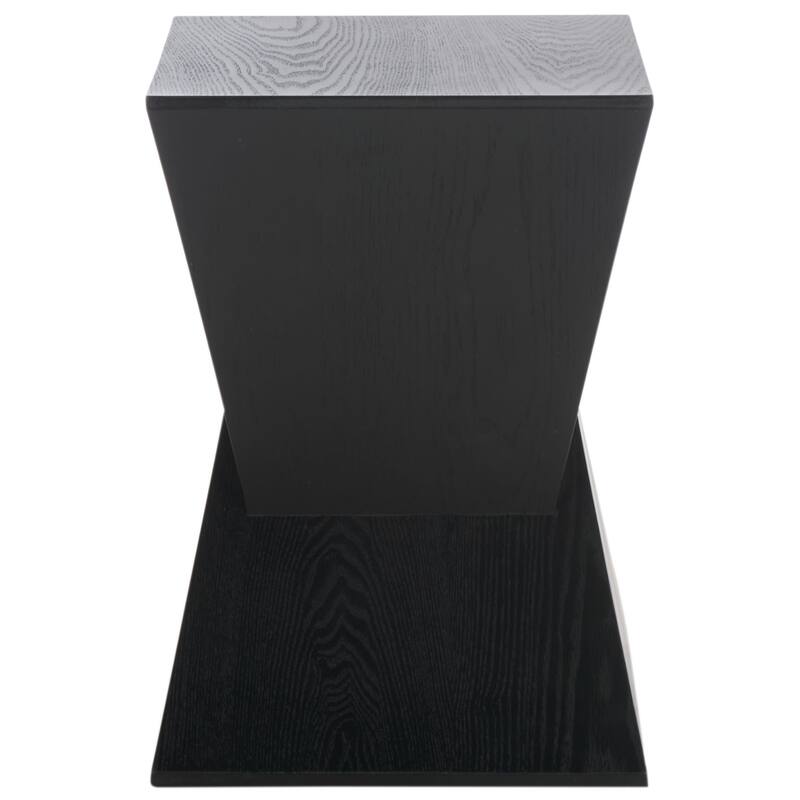 SAFAVIEH Rahan End Table, Fully Assembled - 13"W x 13"D x 18"H - Black
