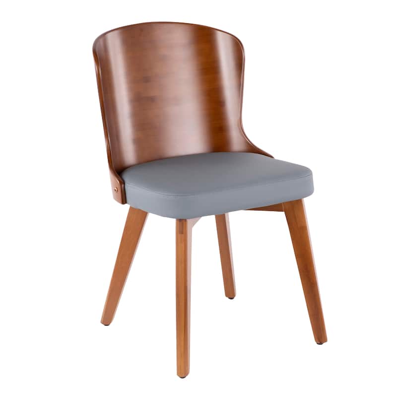 Carson Carrington Valsbo Walnut/Faux Leather Chair