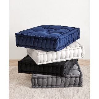 Polyester Tufted Square 20" x 20" Meditation Yoga Floor Pillow - Bed ...