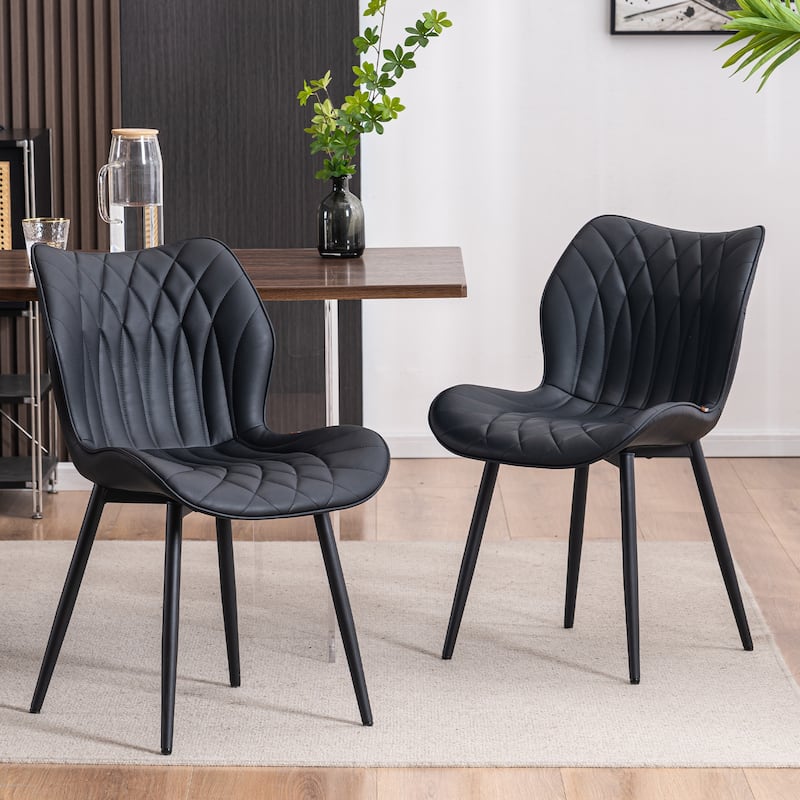 Kitchen Dining Room Chairs Modern Dining Table Chairs - Black