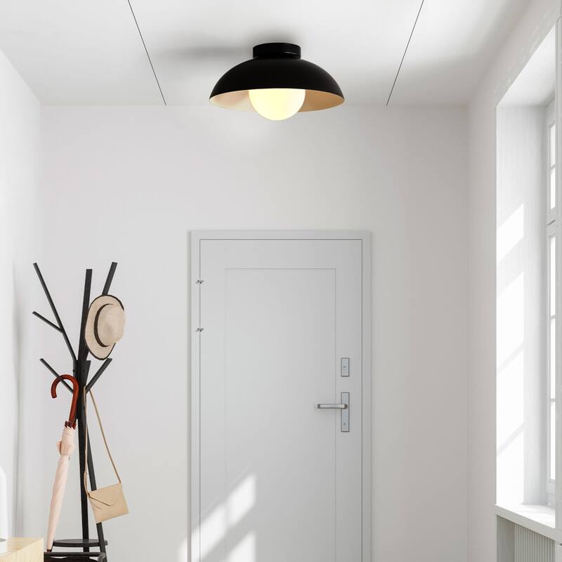 Globe Electric 91005469 Selma 13" Wide Semi-Flush Ceiling Fixture