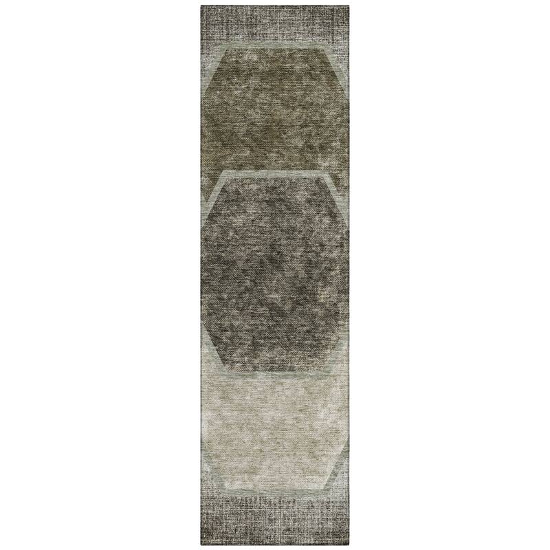 Machine Washable Indoor/ Outdoor Chantille Modern Boho Rug