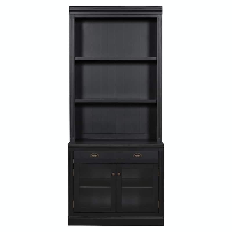 83.4" Tall Bookshelf with LED Lighting