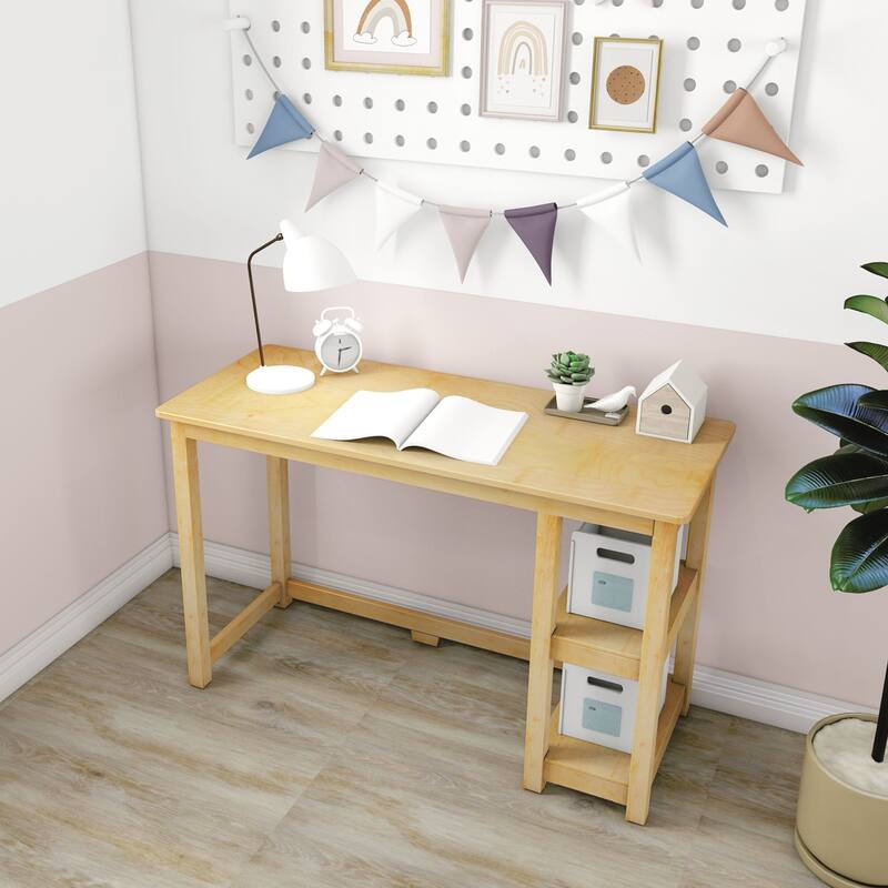 Max and Lily Desk with Bookshelves