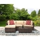 preview thumbnail 20 of 20, 3 Pieces Wicker Patio Outdoor Sectional Set