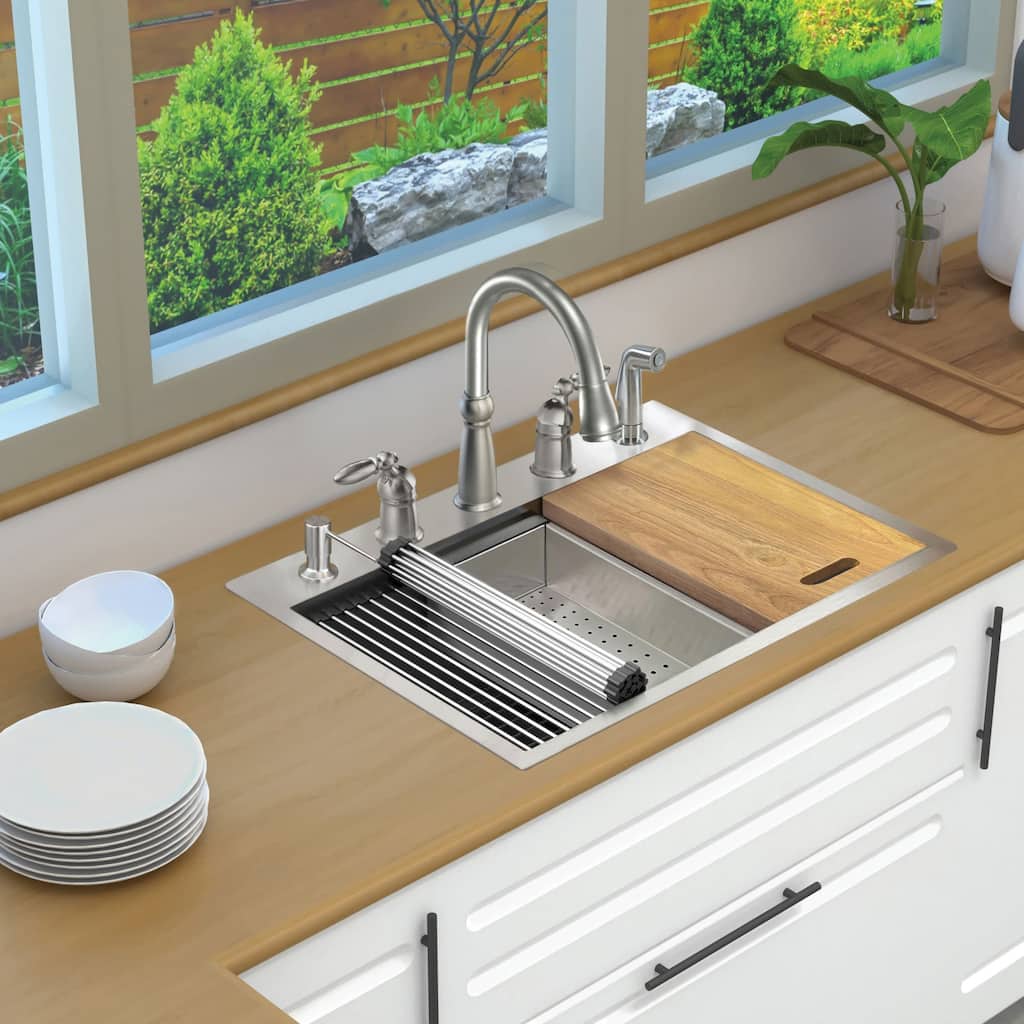 Transolid KWSST302210-5 30" Drop In Single Basin Stainless Steel
