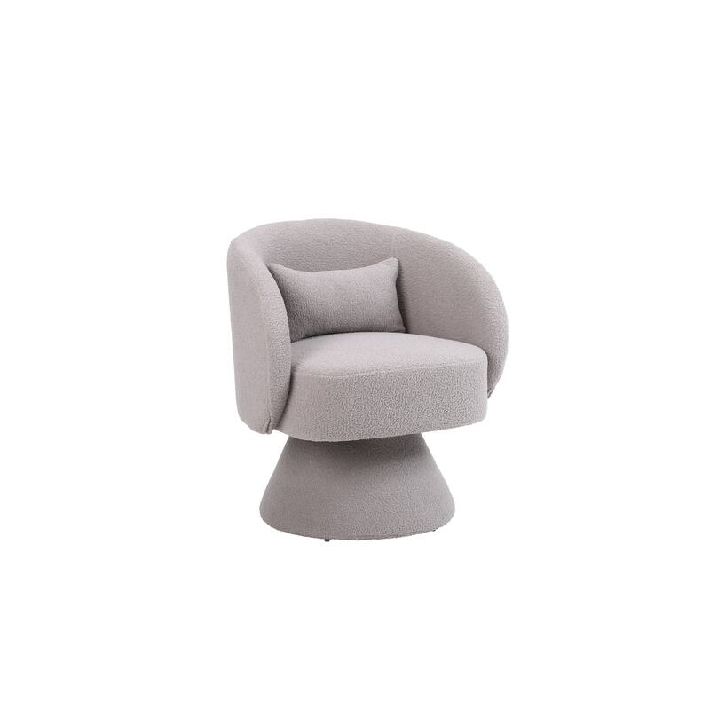Modern 360 Degree Swivel Accent Chair Armchair, Comfy Velvet Barrel Chair for Living Room,Round Swivel Accent Chair Corner Chair