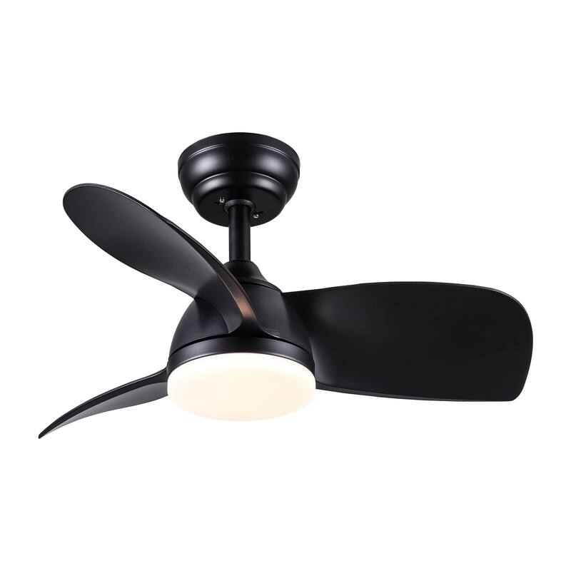 Modern Ceiling Fan Light with 3 Color Temperatures and 3 Blades, 6 Speed Adjustment for Bedroom and Living Room