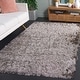 preview thumbnail 20 of 18, SAFAVIEH Handmade Paris Shag Danara 2.5-inch Thick Rug - Silver - 3' x 5'