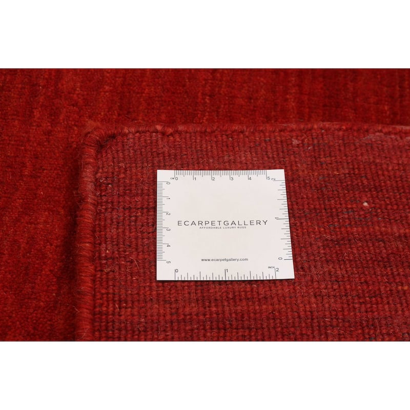 Kashkuli Gabbeh Red Rug 4'3" x 5'10" - 4'3 x 5'10