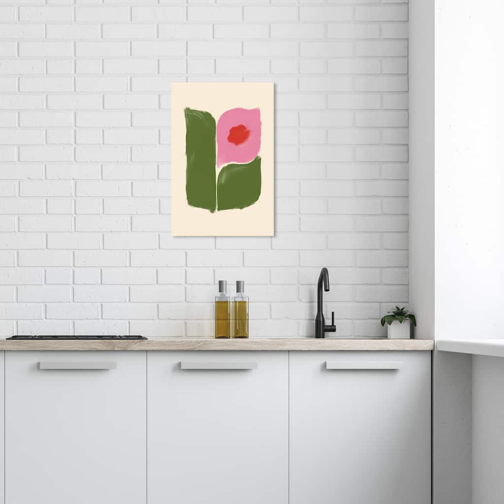 Wynwood Studio Floral and Botanical Favorite from your Garden Pink and Pastel Pink Modern & Contemporary Wall Art Canvas Print