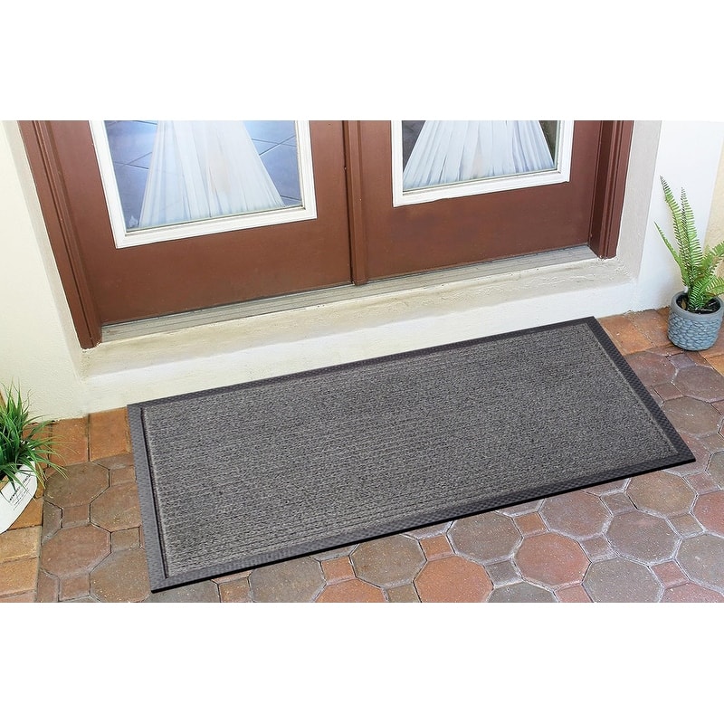 A1HC New Durable and Versatile Polypropylene Rubber Door Mat All Weather Inside Outside Door Mat