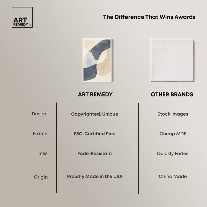 Organic Ovals Canvas by Art Remedy, Gallery Wrapped