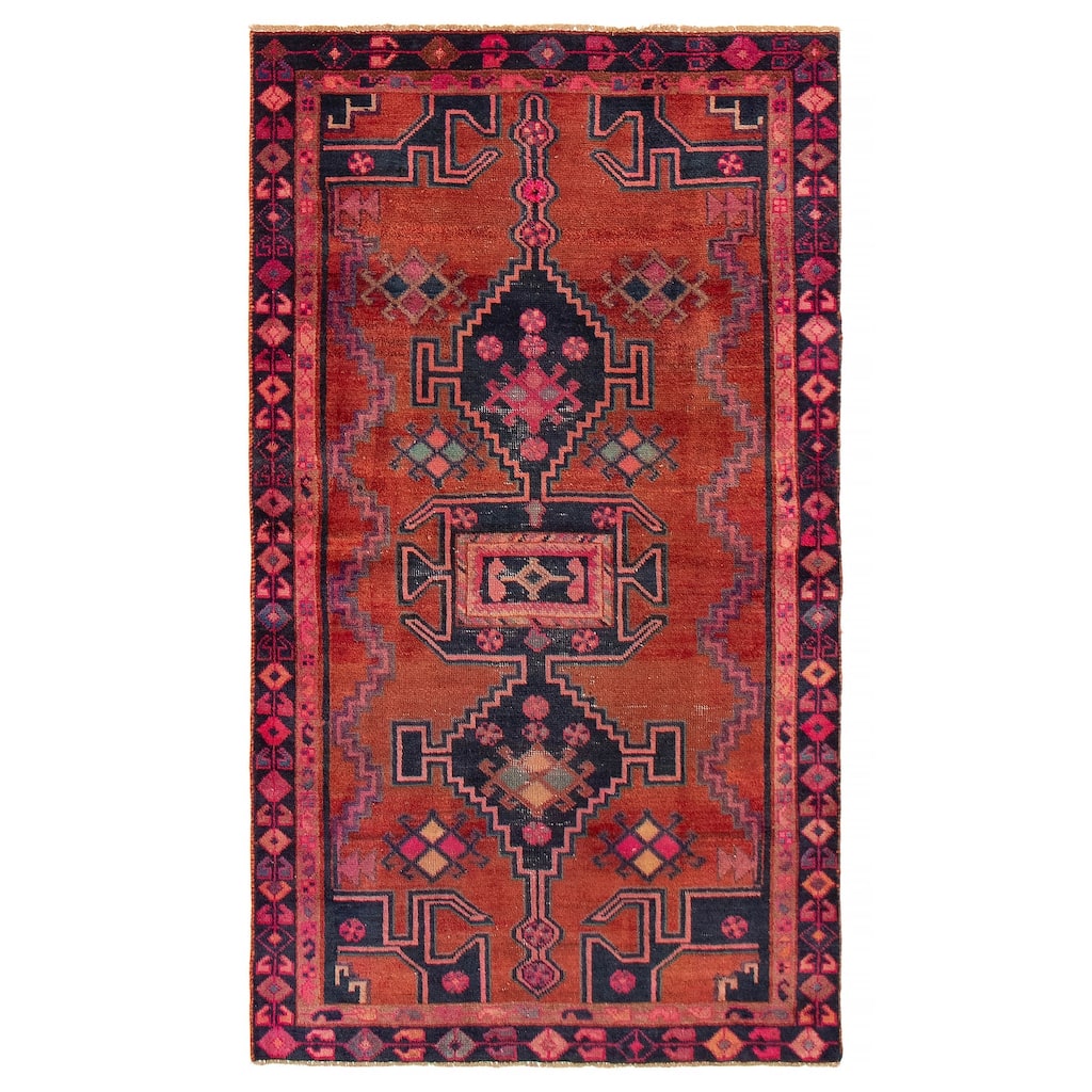 ECARPETGALLERY Hand-knotted Konya Anatolian Copper Wool Rug - 3'9 x 6'8