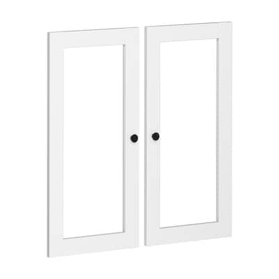 Palace Imports 100% Solid Wood Modular Kitchen Pantry Double Door Kit - Set of 2