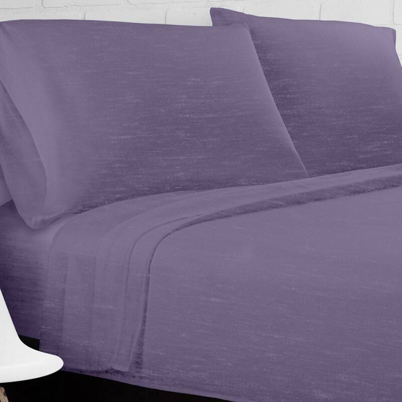 Soft Heather Jersey Knit Sheet Set On Sale Bed Bath & Beyond 26389646
