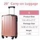 preview thumbnail 7 of 26, Hardshell Luggage, Lightweight Durable ABS Suitcase with Double Spinner Wheels, TSA Lock, 20 Inch Travel Carry On Luggage