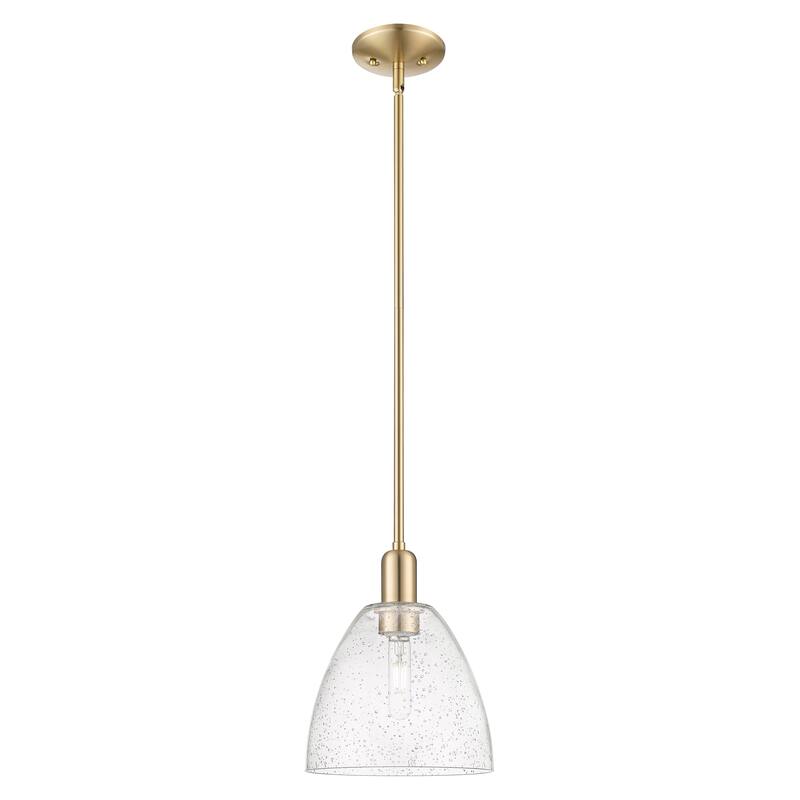 Innovations Lighting Endless Possibilities Arcadia - Bristol - 1 Light 9" Stem Hung Mini Pendant - Champagne Bronze/Seedy