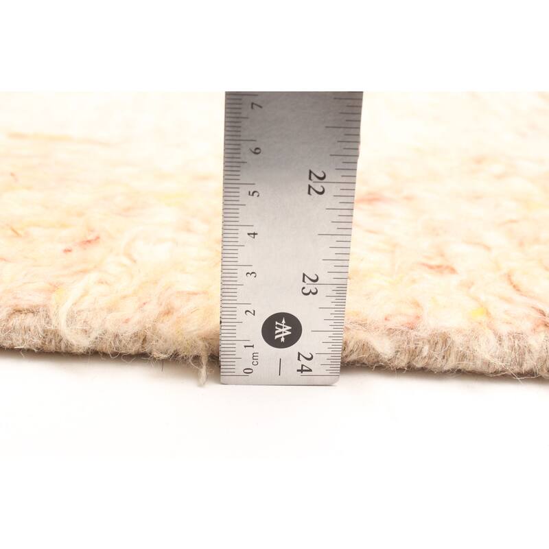 ECARPETGALLERY Hand-knotted Tangier Cream Wool Rug - 5'11 x 7'9