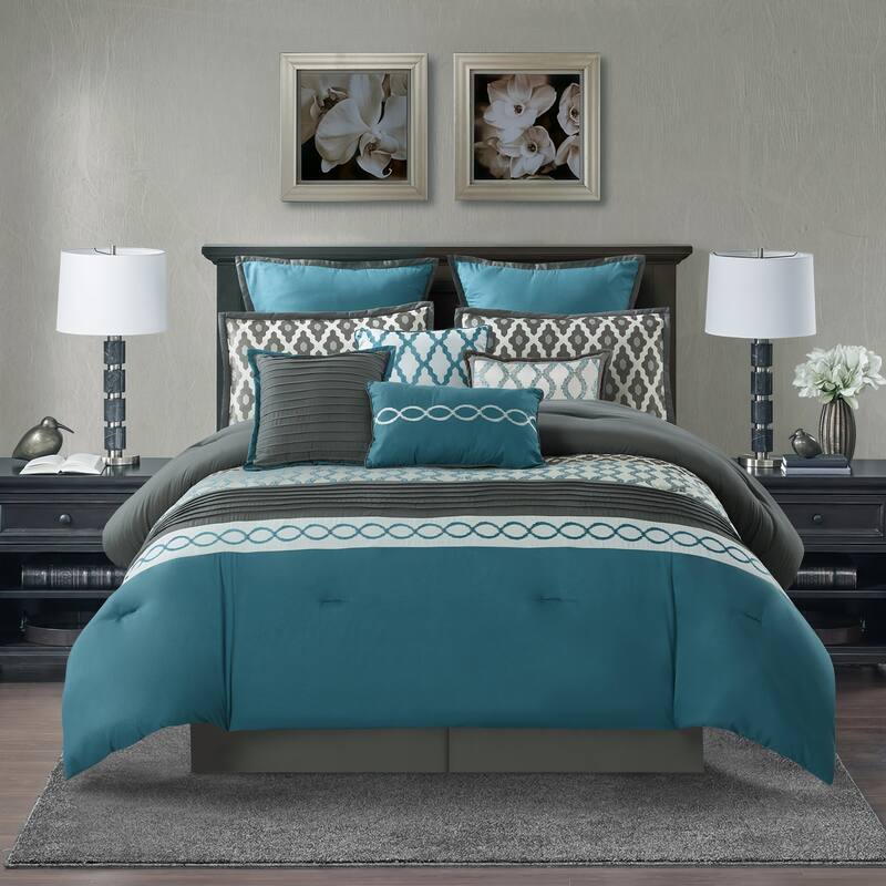 Nanshing Calvin 12 Piece Luxury Transitional Comforter Set