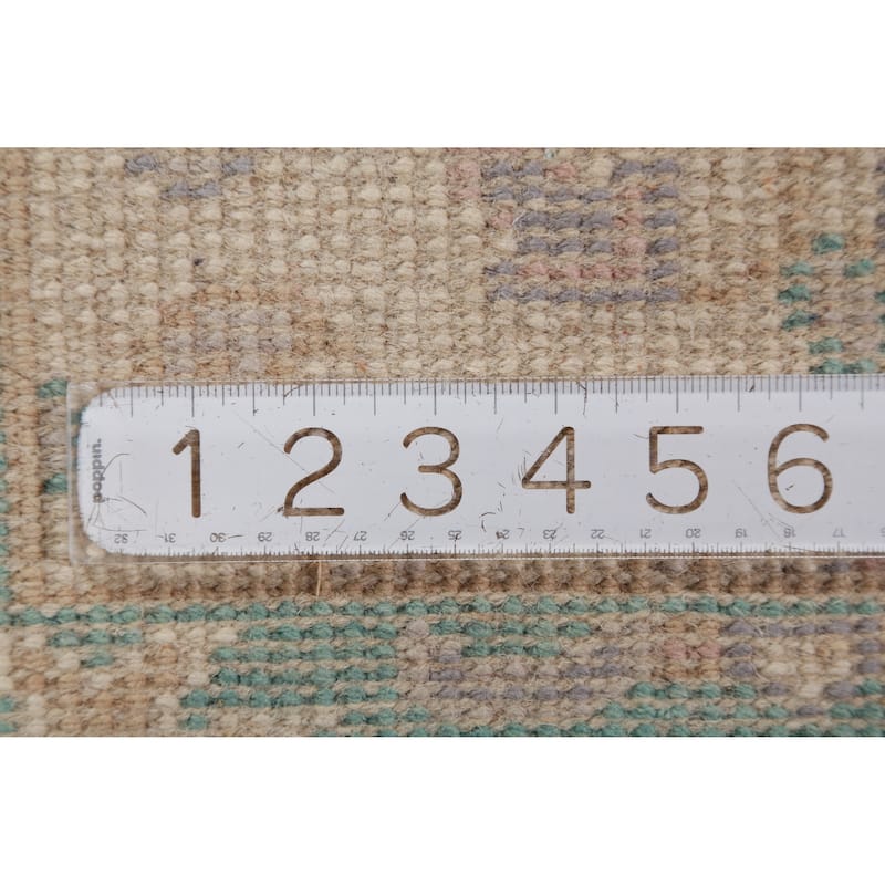 Oushak Oriental Runner Rug Handmade Wool Carpet - 2'7" x 7'10"