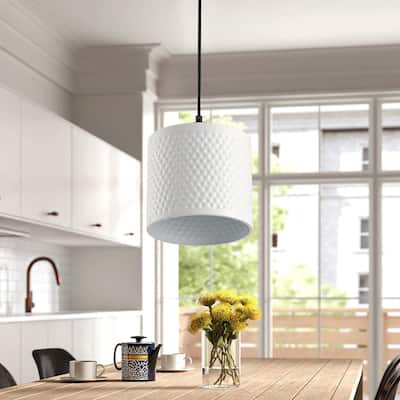8-Lights Farmhouse Style Dimmable Glass Adjustable Kitchen Island Lights - 40"D×10.2"W×72"H(Adjustable)