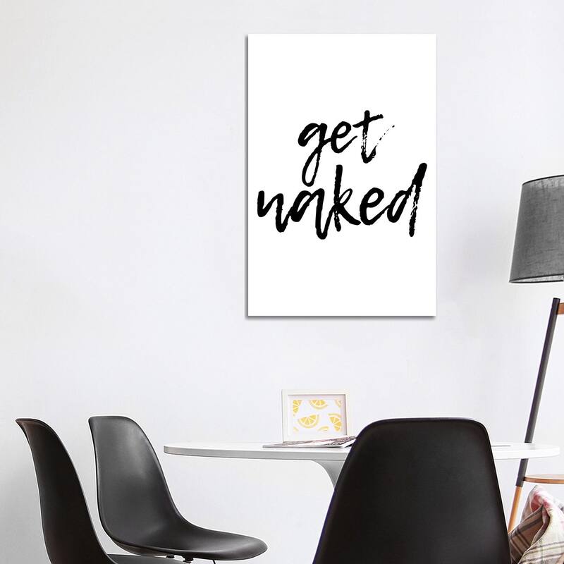 iCanvas "Get Naked" by Pixy Paper Canvas Print - 40x26x1.5