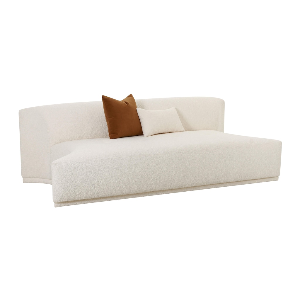Fickle Upholstered Modular Armless Loveseat