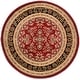 preview thumbnail 113 of 140, SAFAVIEH Lyndhurst Kuralay Traditional Oriental Rug 6' Round - Red/Black - Round