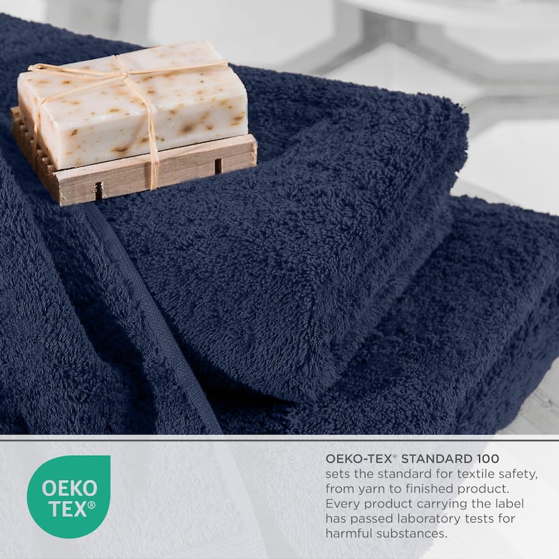 Superior Miami 100% Cotton 6-Piece Towel Set - Lightweight & Quick Drying