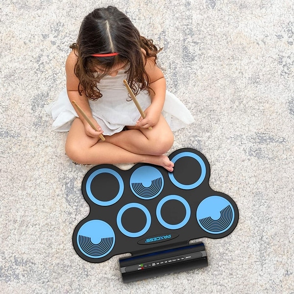 PAXCESS 7 Pad Electronic Drum Set with Speakers, Headphone Jack PAXCESS 7 Pad Electronic Drum Set with Speakers, Headphone Jack
