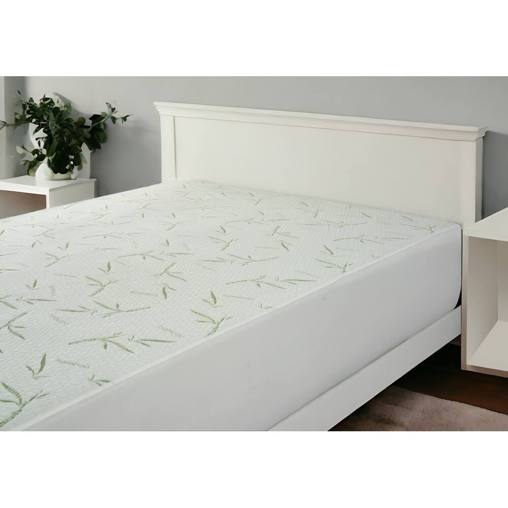 California King Waterproof Rayon from Bamboo Deep Pocket Mattress Cover - White