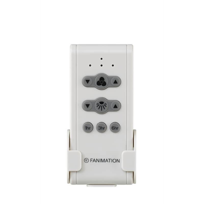 Fanimation Spitfire Indoor/Outdoor Ceiling Fan Motor with Remote - Antique Graphite - Matte Greige