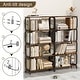 preview thumbnail 12 of 18, 63'' 5-Tier Open Metal Bookshelf