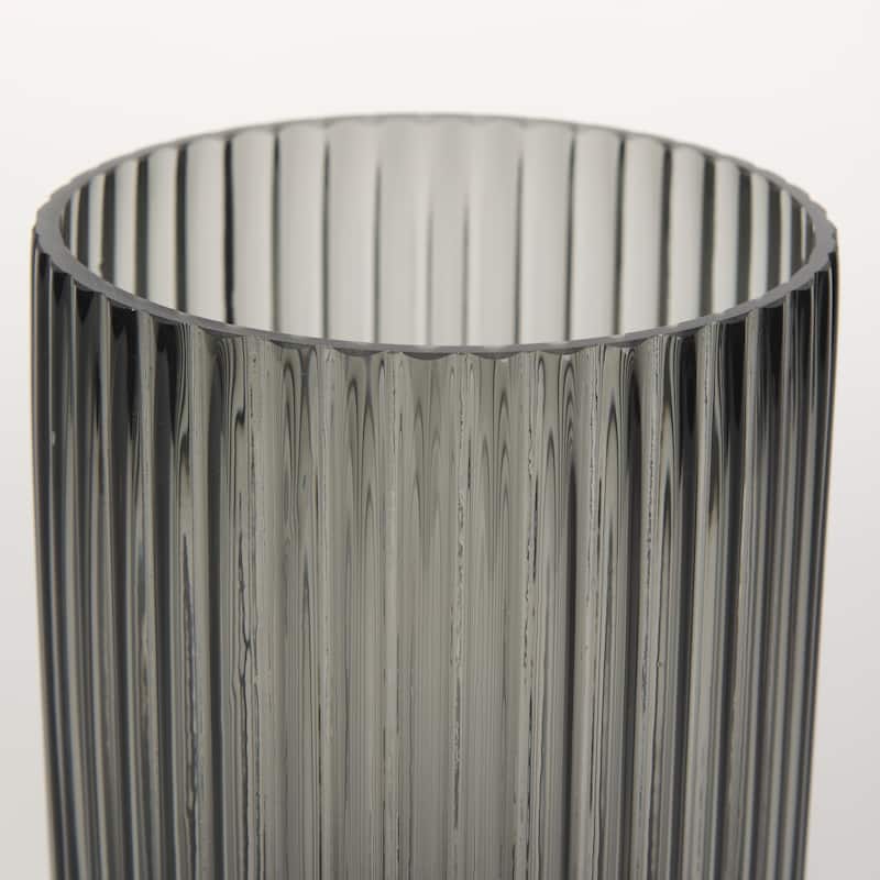 Dawn Amber Glass Vase (8")