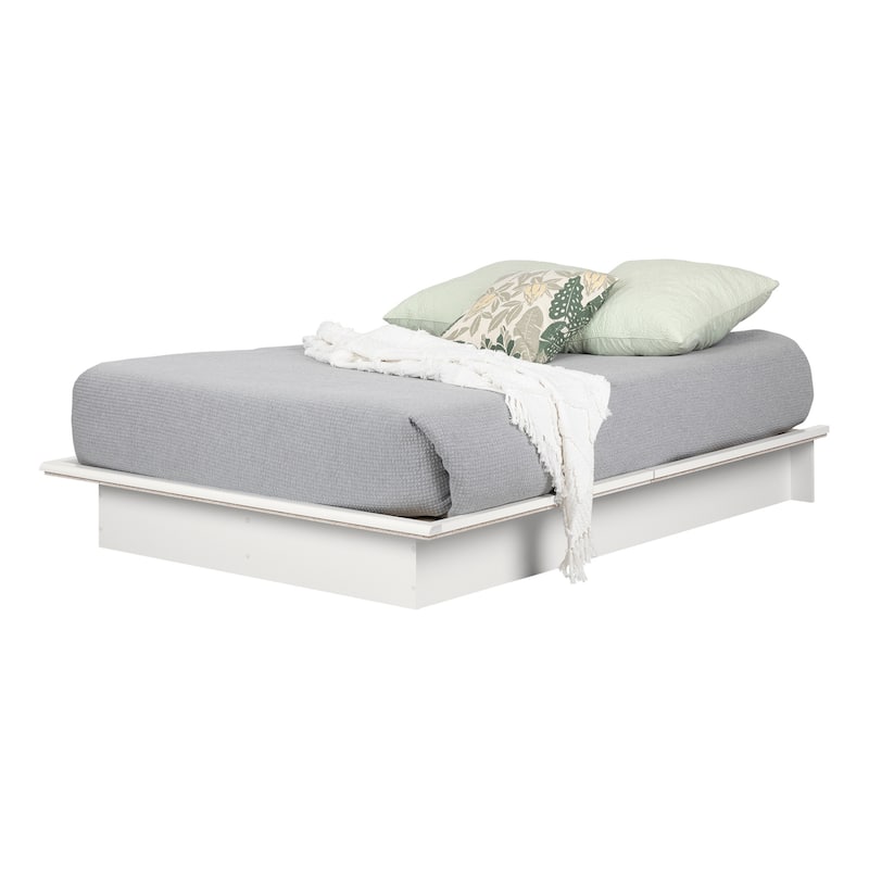 Modern Platform Bed - Chocolate Finish - South Shore Bedroom Furniture