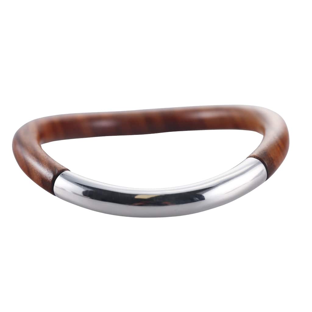 Idole De Christofle Bois & Argent Sterling Silver Rosewood Bracelet