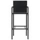 preview thumbnail 25 of 46, vidaXL 5 Piece Patio Bar Set Gray Solid Wood Acacia and Poly Rattan - 23.6" x 23.6" x 41.3"