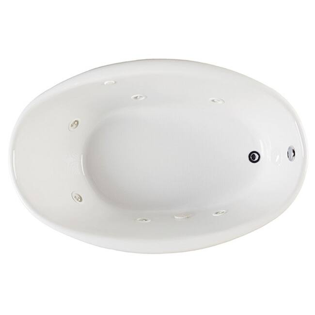 PROFLO 70" x 40" Drop In 6 Jet Whirlpool Bath Tub